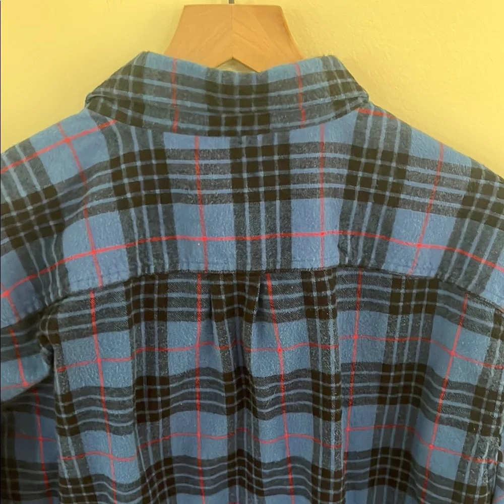 L.L. Bean Men's Blue Plaid Shirt